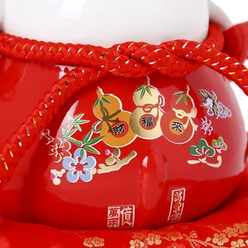 Şanslı kedi süsler büyük Japon seramik kedi kumbara dekorasyon el sanatları dükkan açılışı hediye